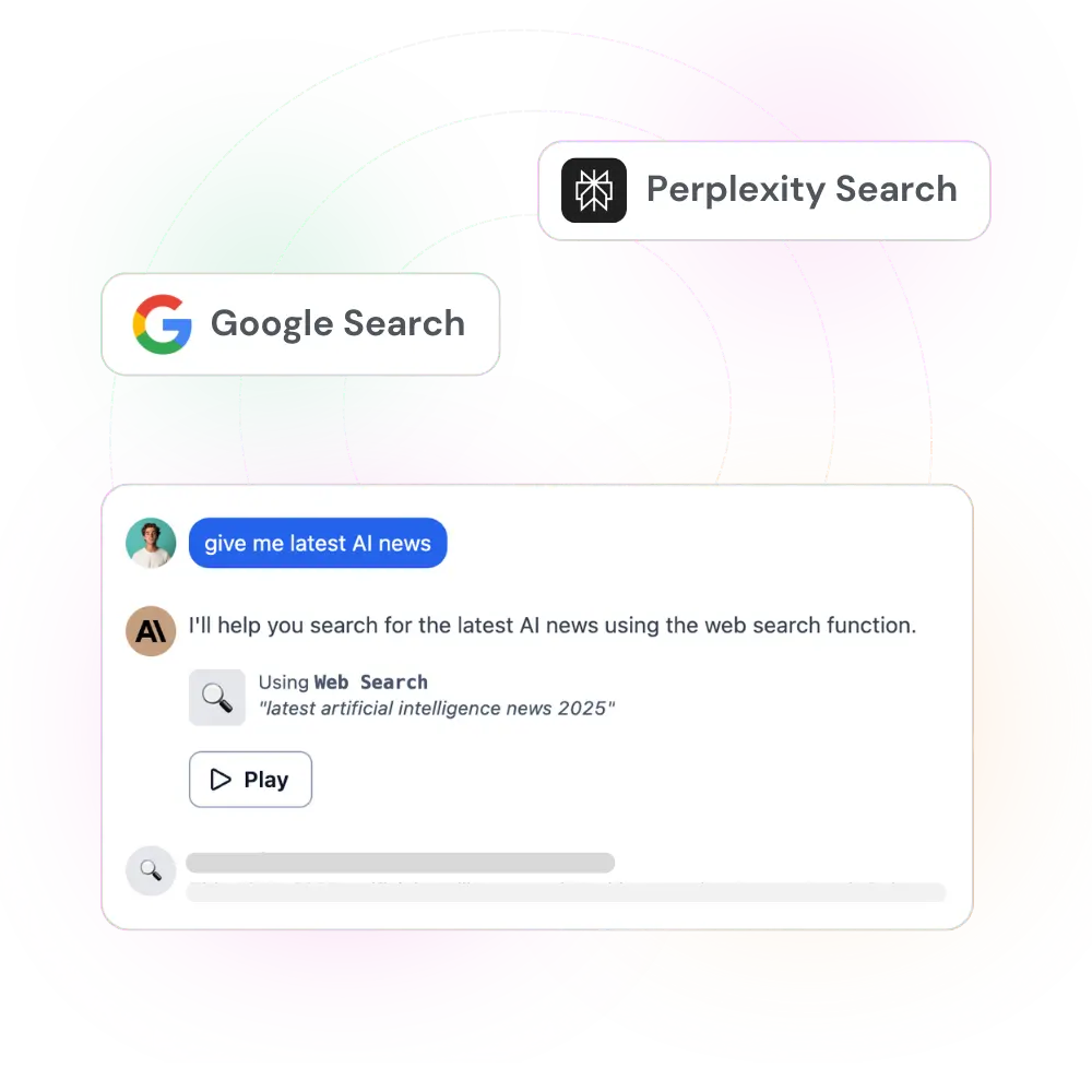 Using web search - Access current online information with cited sources